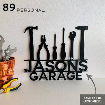 Garage toolbox   - Personalized Metal Sign