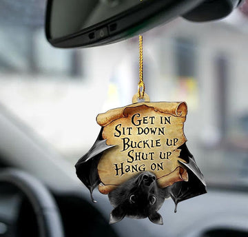 Bat Get In Sit Down Gift For Bat Lovers - Two Sided Ornament