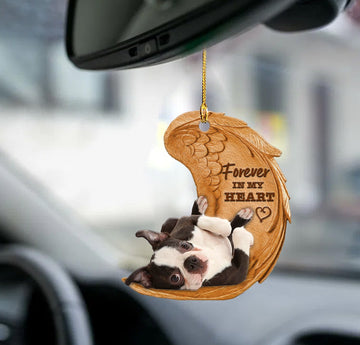 Boston Terrier forever in my heart Boston Terrier lover - Two Sided Ornament