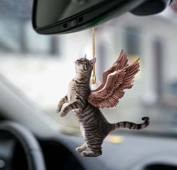 Cat Angel Wings Two Sided Ornament