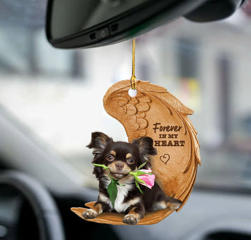 Chihuahua forever in my heart chihuahua lover  two sided ornament