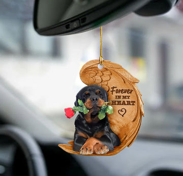 Rottweiler forever in my heart - Two sided ornament