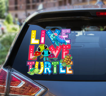 Turtle live love turtle lovers decal