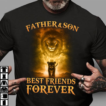 Lion father and son best friends forever - Standard T-shirt