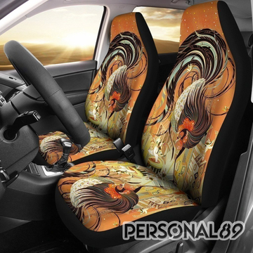 Rooster Art Car Seat Covers