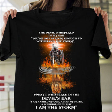 I Am The Storm Jesus Lion Warrior - Standard T-shirt