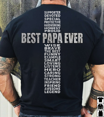 Best Papa Ever Happy Father's Day - Standard T-shirt