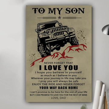 To my son i hope you believe poster - Gift for son from dad Gsge