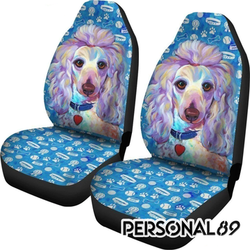 Poodle Dog Cute Car Seat Covers