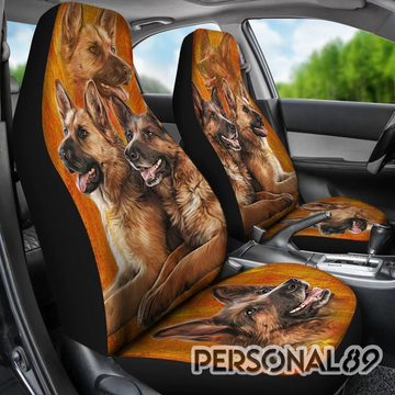 German Shepherd Sunset Colors Car Seat Covers