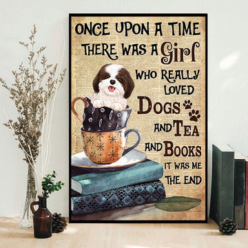 Dog Lovers Once Upon A Time Personalized Poster