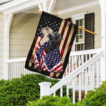 Labrador Retriever Patriot  - House Flag