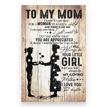 From Daughter To Loving Mother Standard Poster