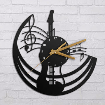 Guitar Lovers Acrylic Wall Clock