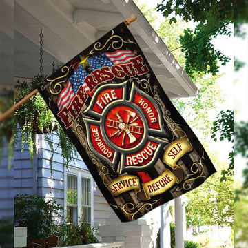 Firefighter. Fire Rescue Flag Flag THB2281F - House Flag