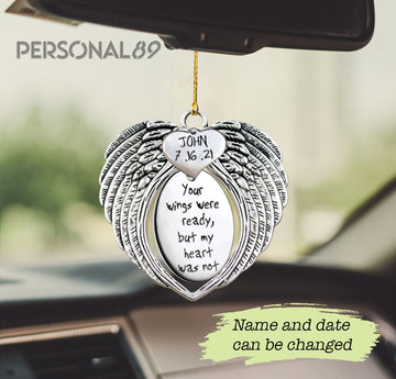 Widow Your Wings Were Ready - Personalized Two sides ornament