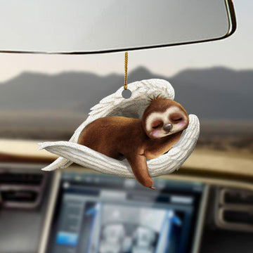 Sloth Sleeping Angel Ornament