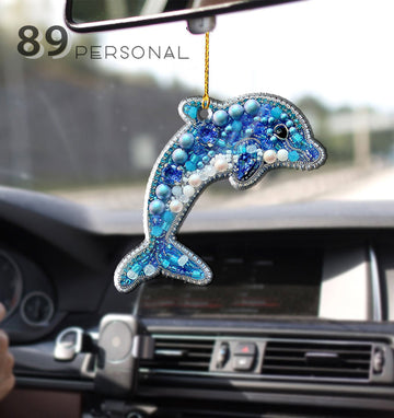 Dolphin special shape- Shaped two sides ornament