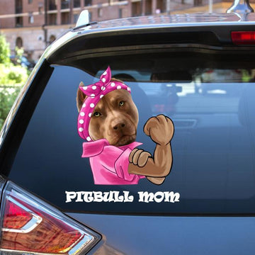 Pitbull strong mom gift for Pitbull lovers gift for  decal