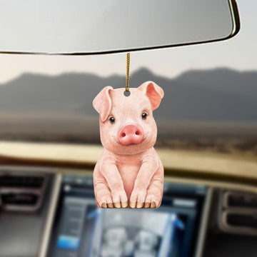 Pig love life gift for pig lovers - One side ornament