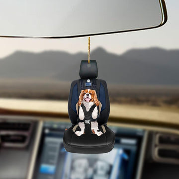 Cavalier king charles spaniel car seat  ornament