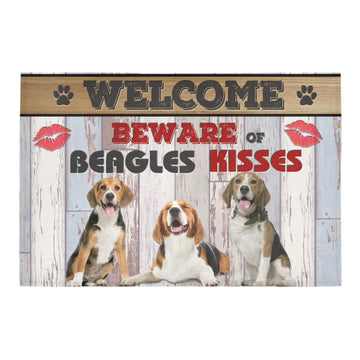 Beagle Kisses doormat
