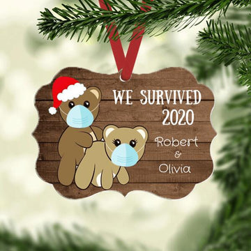 We Surived 2020 Funny Christmas Ornament