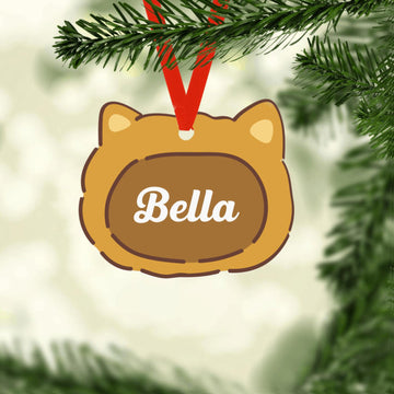 Cat Lover - Personalized Ornament, Gift for Cat Lovers, Christmas Gift, Christmas Decor