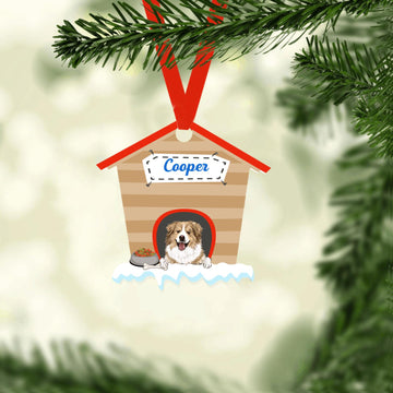 Dog Lovers Personalized Ornament A Dog's House Name, Gift for Dog lover. Gift for him, Gift for her,Christmas Gift