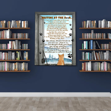 Dog Lovers Waiting At The Door Personalized Poster