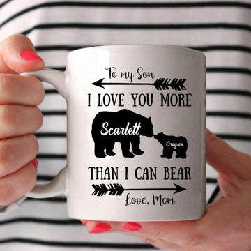To My Son I Love You More Personalized Mug