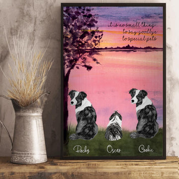 Dog Lovers To Special Pets - Personalized Poster