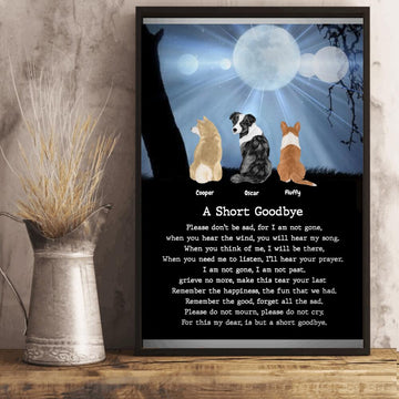 A Short Goodbye Personalized Poster