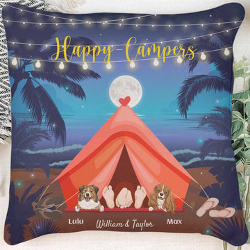 Romantic Camping Pillow Personalized