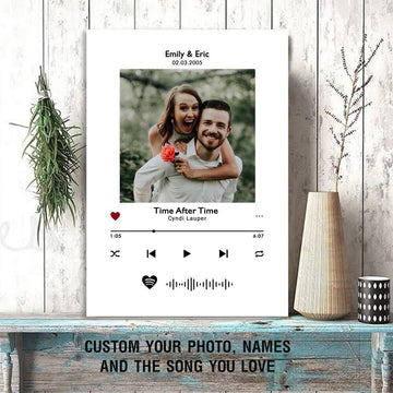 Your favorite love song - Matte Canvas, custom canvas, custom gift, gift for you, gift for her, gift for him, valentine gift, love gift, wall decor
