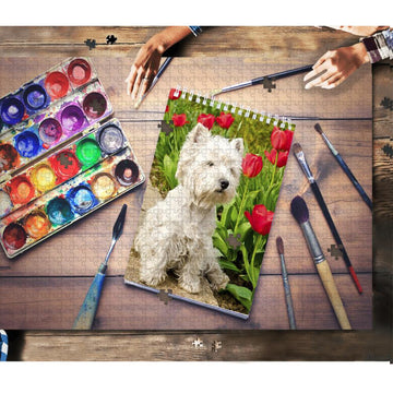 VHH 11 Pet Lovers Painting Pet Note Book - Personalized Puzzle, gift for Pet lovers