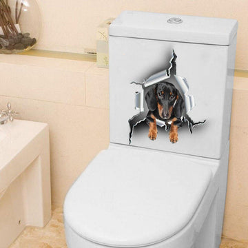 dachshund Toilet Sticker