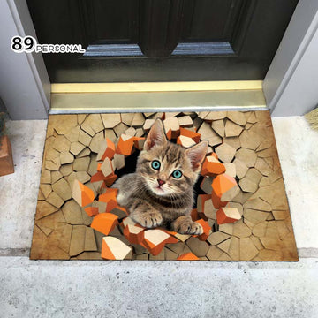 Cat Earthquake From The Underground - Doormat