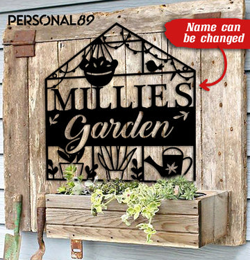 Miller's Garden - Personalized Metal House Sign