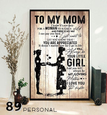 From Daughter To Loving Mother Standard Poster