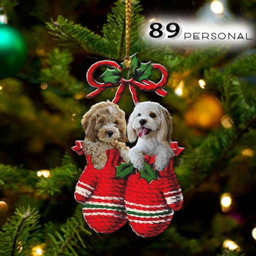 Cockapoo Inside your gloves Christmas Holiday - One Sided Ornament