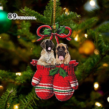 English Mastiff Inside your gloves Christmas Holiday - One Sided Ornament