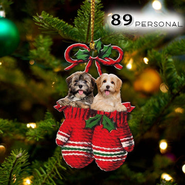 Havanese Inside your gloves Christmas Holiday - One Sided Ornament