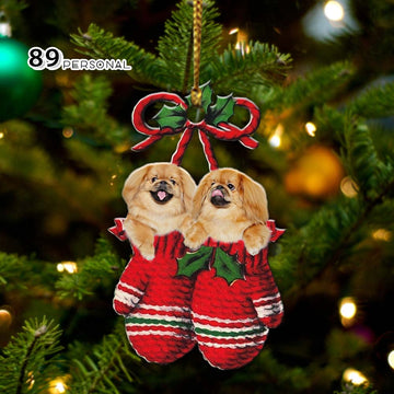 Pekingese Inside your gloves Christmas Holiday - One Sided Ornament