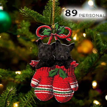 Scottish Terrier Inside your gloves Christmas Holiday - One Sided Ornament