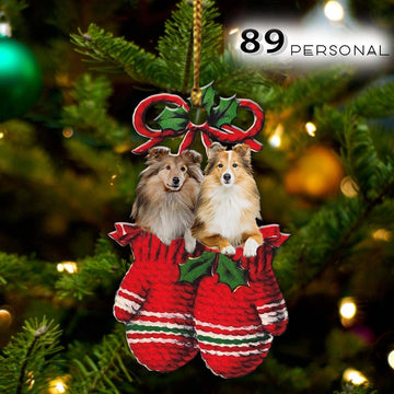 Sheltie Inside your gloves Christmas Holiday - One Sided Ornament