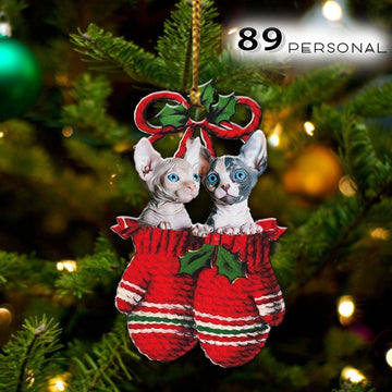 Sphynx Inside your gloves Christmas Holiday - One Sided Ornament