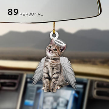 Cute Angel Cat Home Car Holiday Decor - Two Sided Ornament