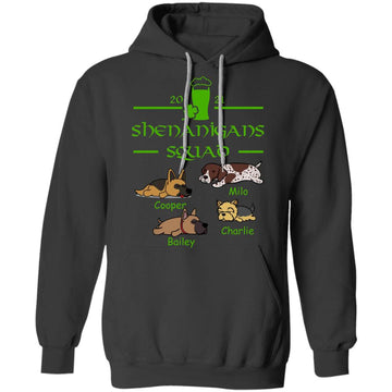 Dog Lovers Personalized Hoodie Tshirt Shenanigans Squad