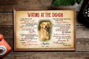 Dog Lovers Waiting At The Door - Personalized Poster